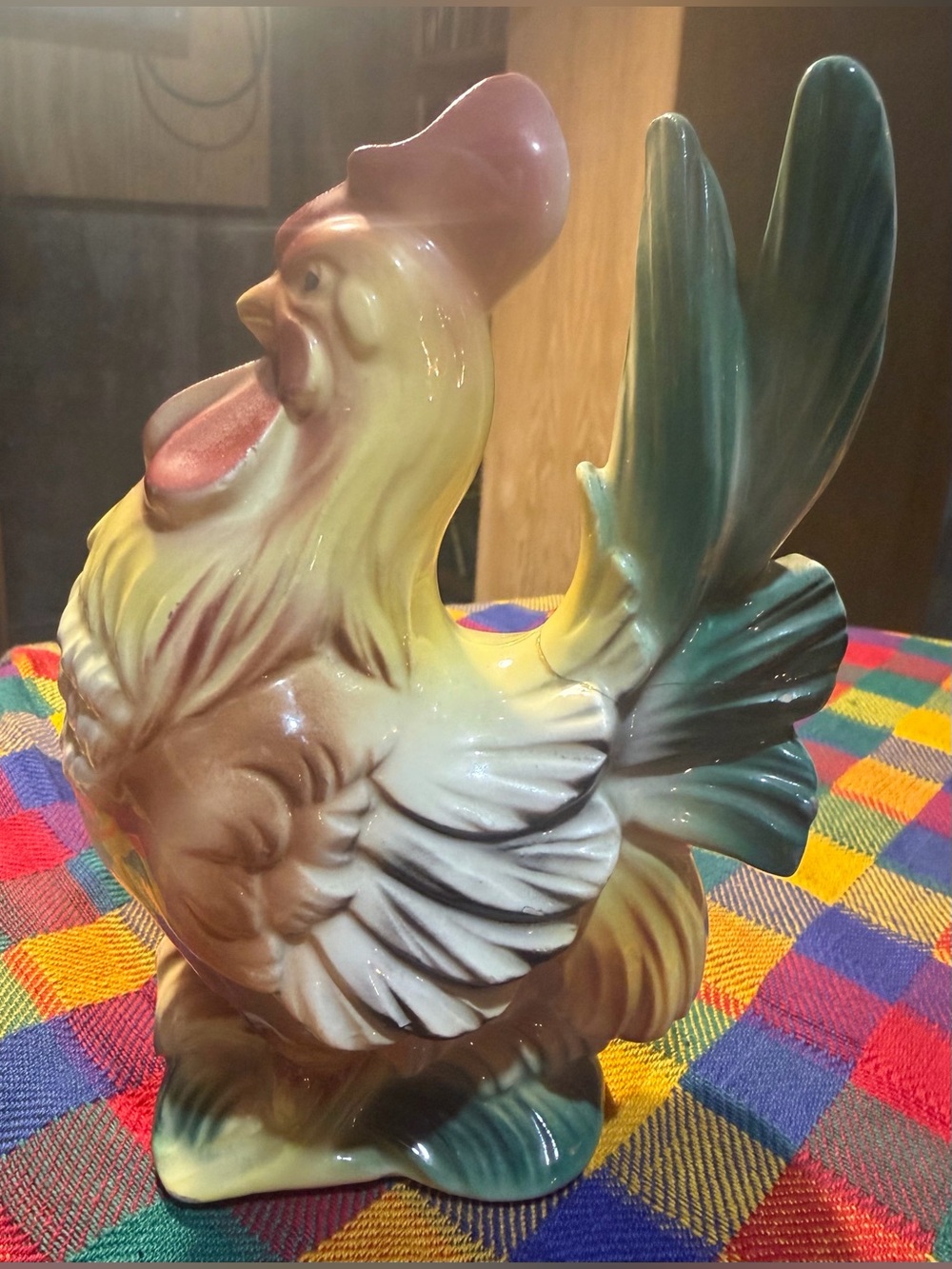 Vintage Ceramic Rooster Figurine
